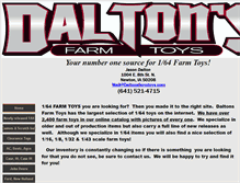 Tablet Screenshot of daltonsfarmtoys.com